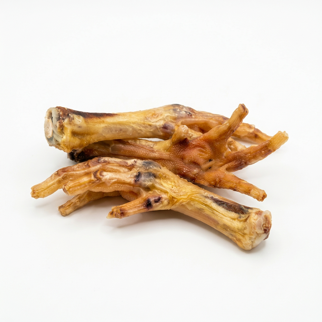 Patas de galinha desidratadas