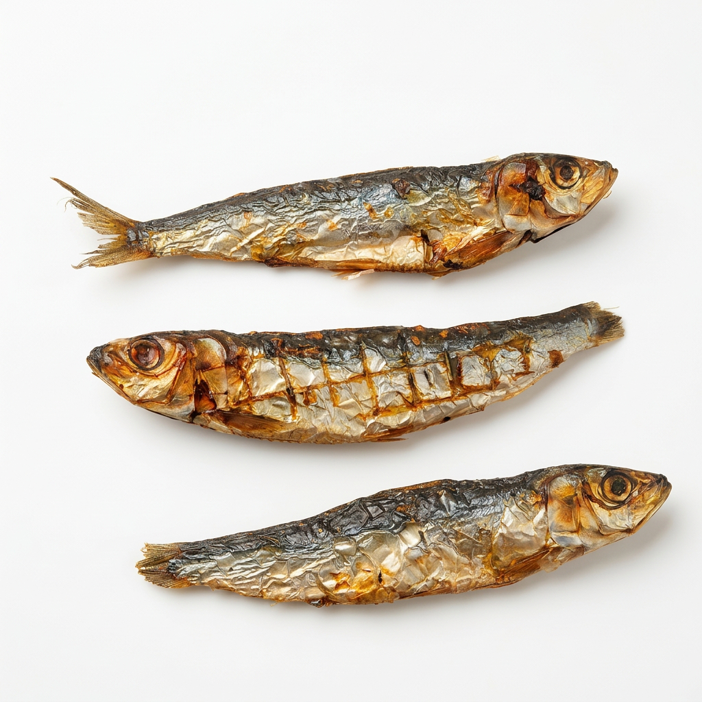 Sardinhas desidratadas